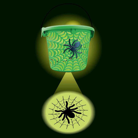 Magic Seasons Halloween Spider Web LED Projection Bucket 1 pk, Pack of 24