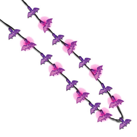 Magic Seasons Halloween Bats/Spider Flashing Necklace 1 pk, Pack of 24