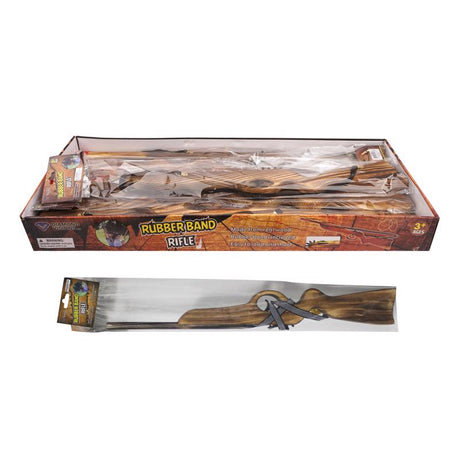 Diamond Visions Wood Toys Rubber Band Rifle Wood 1 pk, Pack of 12