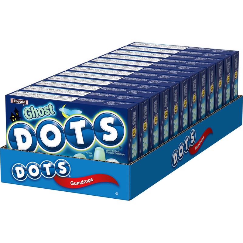 Tootsie Roll Ghost Dots Assorted Gumdrops 6 oz, Pack of 12