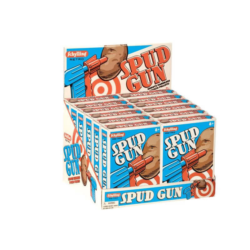 Schylling Retro Spud Toy Gun Assorted, Pack of 12