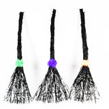 Sienna Warm White 45 ct 29 in. Prelit Rattan Brooms Halloween Decor