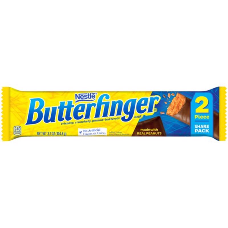 Nestle Butterfinger Peanut Candy Bar 3.7 oz, Pack of 18