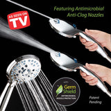 AquaCare Antimicrobial AS Seen On TV Handheld Shower Head Stainless Steel 1 pk