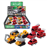Playmaker Toys Fire and Construction Vehicle Assorted 12 pc, Pack of 16