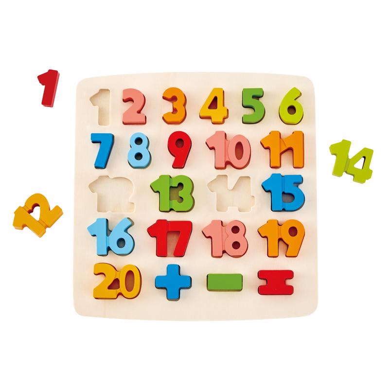 Assorted Matho Hape Chunky Number Math Puzzle Assorted 29 pc – SupremeDIY