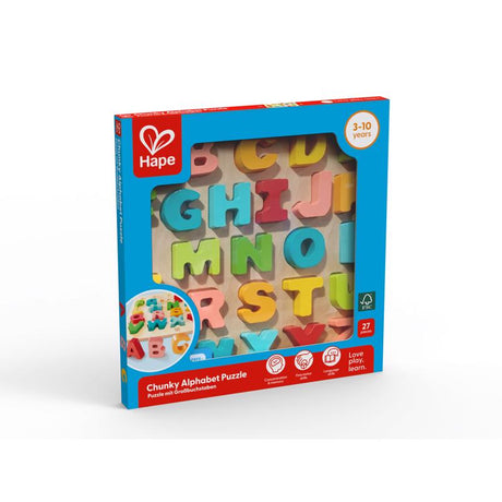 Hape Chunky Alphabet Puzzle Assorted 27 pc