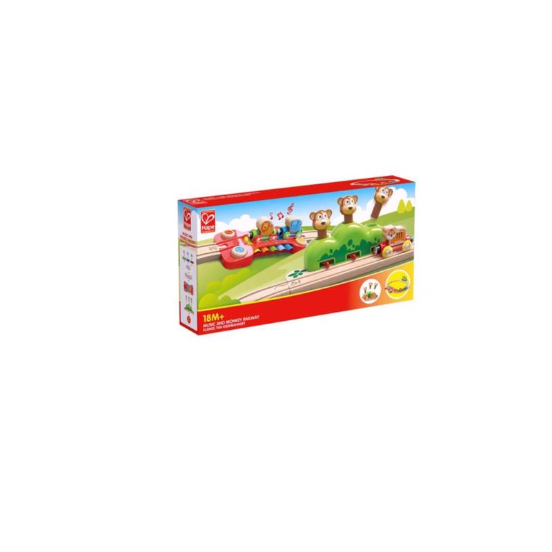 Hape Music/Monkey Train Set Assorted 19 pc