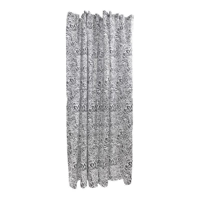 Sttelli Dandelion 72 in. H X 72 in. W Black Shower Curtain Polyester, Pack of 3