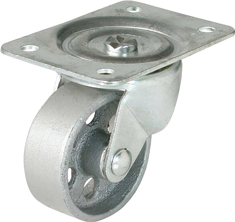 Shepherd Hardware 9176 Swivel Caster, 2-1/2 in Dia Wheel, 1 in W Wheel, Cast Iron Wheel, 175 lb