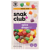 Snak Club Spice Drops Gummi Candy 3.5 oz Bagged, Pack of 12