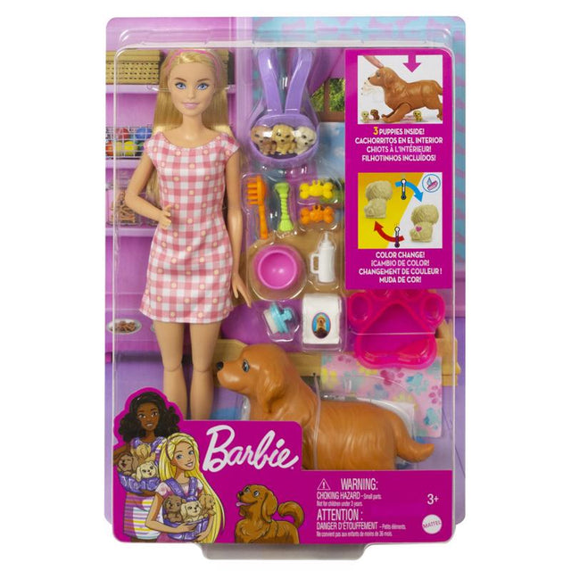 Mattel Barbie Doll & Pet Playset Multicolored 16 pc