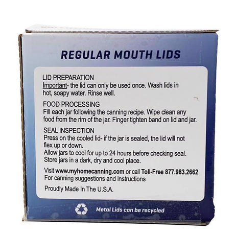 Tecnocap Anchor Hocking Regular Mouth Canning Lid 12 pk, Pack of 24