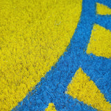 First Concept 18 in. W X 30 in. L Multi-Color Hello Sunshine Coir Door Mat