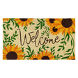 First Concept 18 in. W X 30 in. L Multi-Color Welcome Sunflowers Coir Door Mat