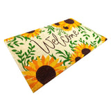 First Concept 18 in. W X 30 in. L Multi-Color Welcome Sunflowers Coir Door Mat