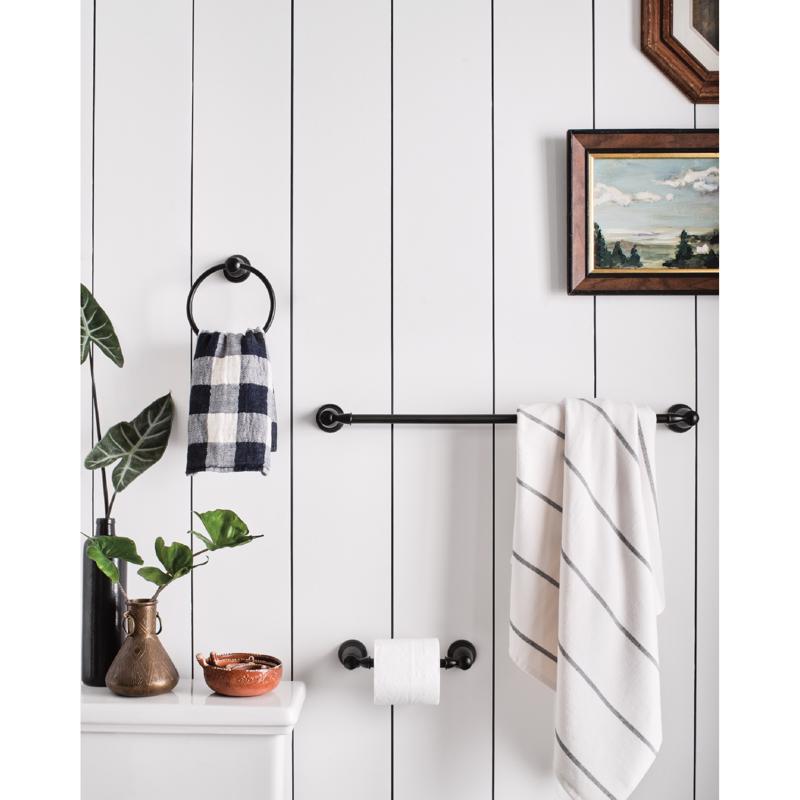 Moen Banbury Matte Black Black Zinc Bath Accessory Set