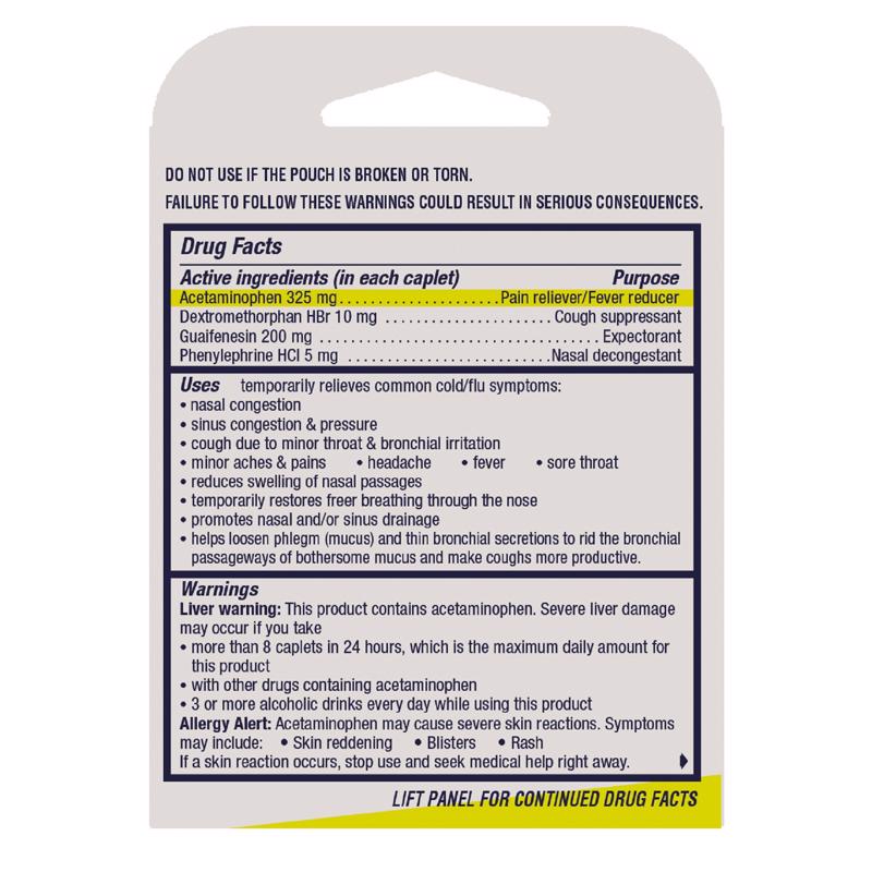 Vicks DayQuil VapoCOOL Orange Cold & Flu Relief 4 pc, Pack of 6