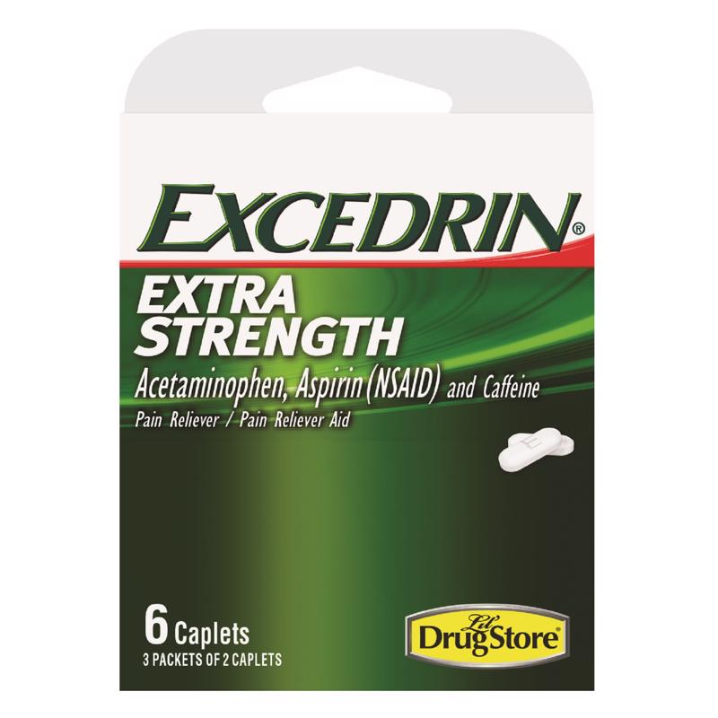 Excedrin Pain Reliever 6 ct 1 pk, Pack of 6