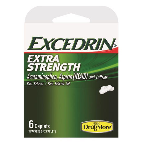 Excedrin Pain Reliever 6 ct 1 pk, Pack of 6