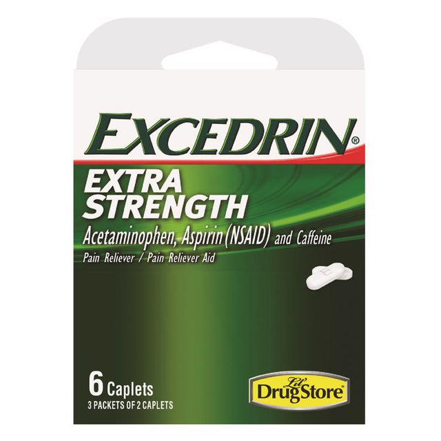 Excedrin Pain Reliever 6 ct 1 pk, Pack of 6