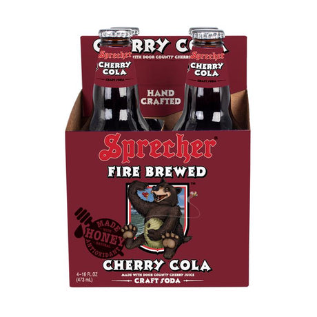 Sprecher Cherry Cola Soda 16 oz 1 pk, Pack of 24