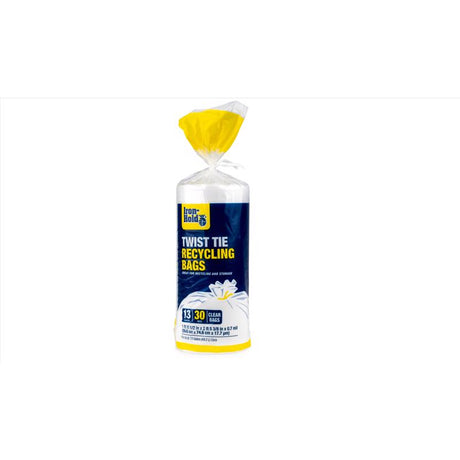 Iron-Hold 13 gal No Scent Recycling Bags Twist Tie 30 pk, Pack of 12