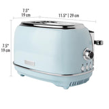 Haden Heritage Stainless Steel Blue 2 slot Toaster 8 in. H X 12 in. W X 8 in. D