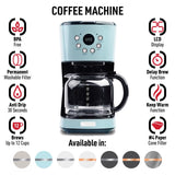 Haden 12 cups Turquoise Coffee Maker