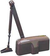 ProSource C103-BH-SA-BR Door Closer, Automatic, Aluminum, Brown, 140 lb, 150 x 19 mm Mounting Hole Distance