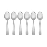 Lifetime Brands Pfaltzgraff Silver Stainless Steel Danford Teaspoon, Pack of 6