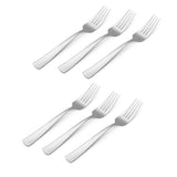 Pfaltzgraff Silver Stainless Steel Dinner Fork Dinner Fork Set 6 pc, Pack of 6