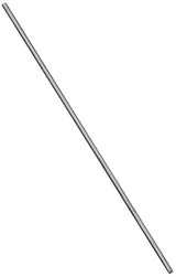 National Hardware N179-309 Threaded Rod, #10-24 Thread, 12 in L, A Grade, Steel, Zinc, UNC Thread