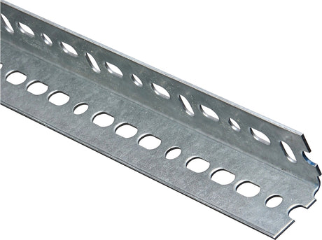 National Hardware 4020BC Series N182-766 Slotted Angle Stock, 1-1/2 in L Leg, 60 in L, 14 ga Thick, Steel, Galvanized