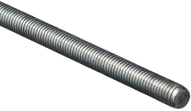 National Hardware N179-614 Threaded Rod, 7/16-14 Thread, 72 in L, A Grade, Steel, Zinc, UNC Thread