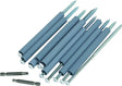Amerimax 33047PKHP Gutter Screw with Ferrule, 7 in L, Hex, Slotted Drive, Steel, White, Galvanized