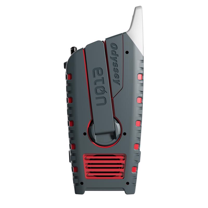 Eton Red Solar Crank Radio Digital Battery Operated