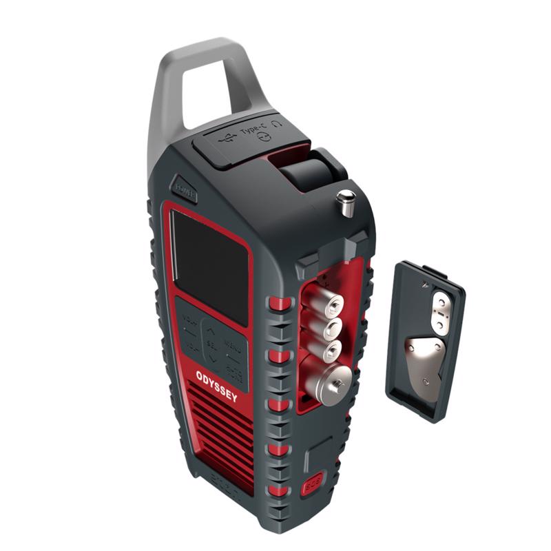 Eton Red Solar Crank Radio Digital Battery Operated