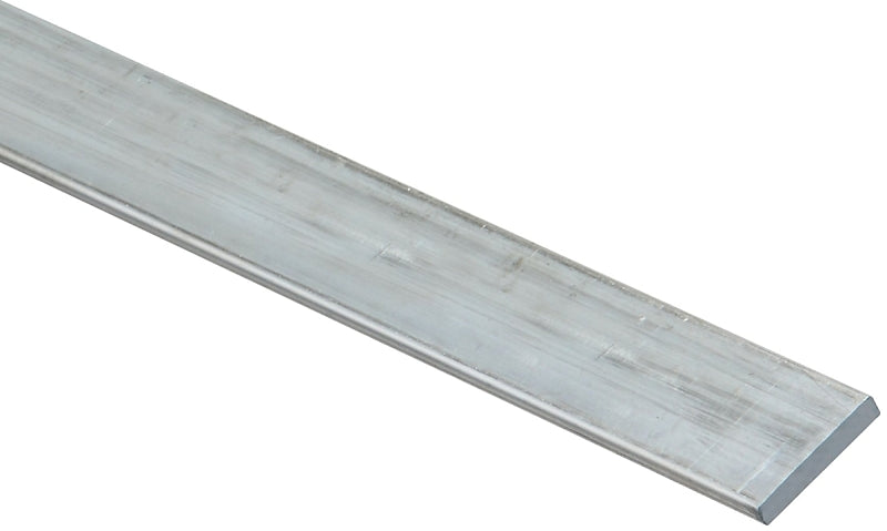 National Hardware 4200BC Series N247-049 Flat Bar, 3/4 in W, 72 in L, 1/8 in Thick, Aluminum, Mill