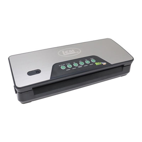 LEM MaxVacGo Black/Silver Food Vacuum Sealer