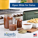 Superb Wide Mouth Canning Lid 156 pk