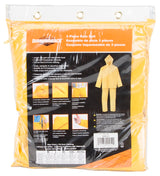 Diamondback SRS3/111-M Rain Suit, M, 28-1/2 in Inseam, Polyester/PVC, Yellow, Comfortable Corduroy Collar