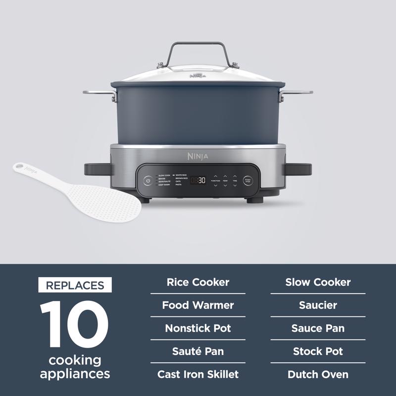 Ninja 6.5 qt Gray Stainless Steel Multi-Cooker