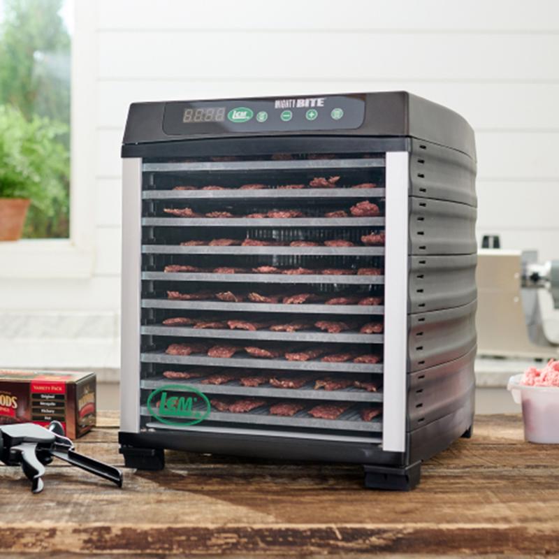 LEM Mighty Bite Black/Silver 10 sq ft Food Dehydrator
