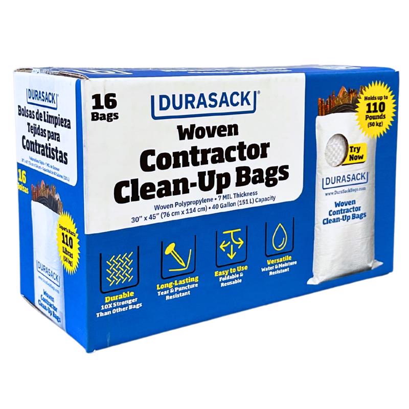 DuraSack 40 gal Contractor Bags Open 16 pk