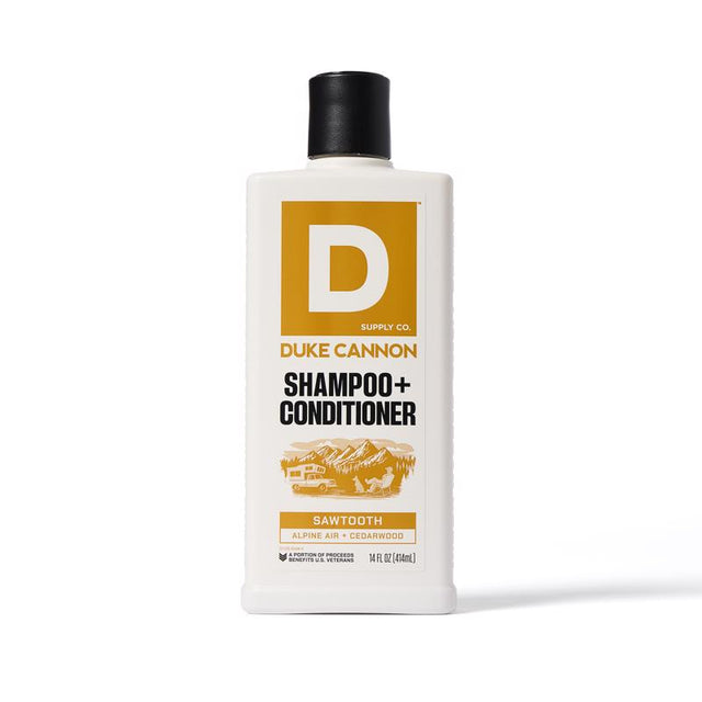 Duke Cannon Sawtooth Alpine Air + Cedarwood Scent Shampoo Plus Conditioner 14 oz 1 pk