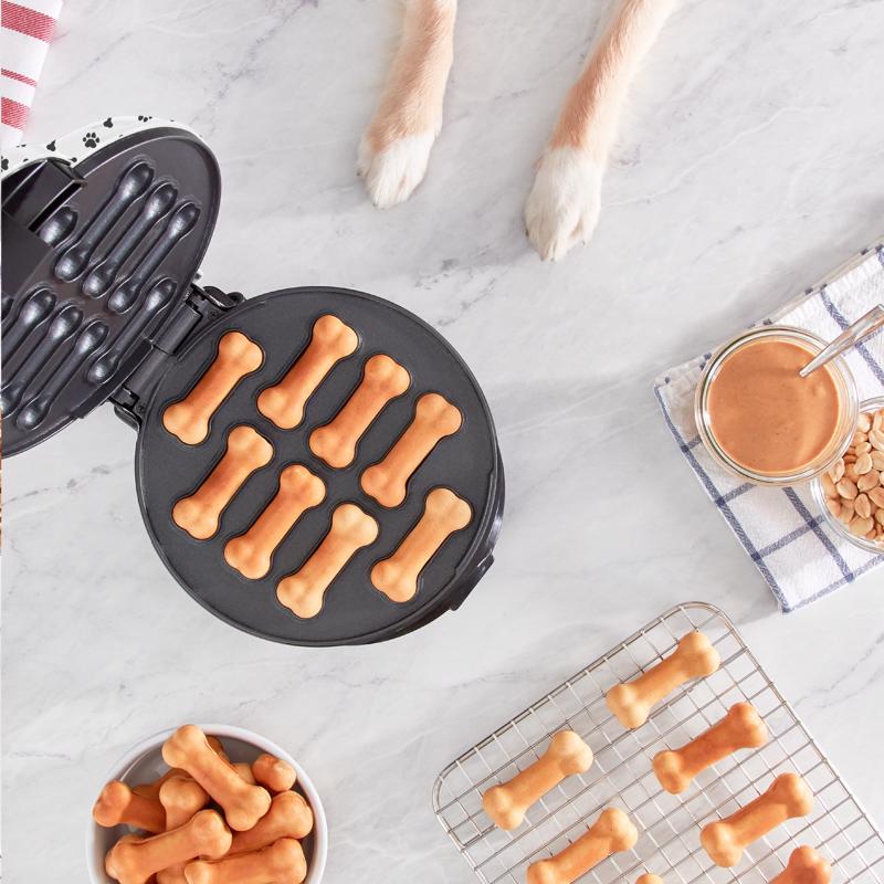 Dash Express White Plastic Nonstick Surface Dog Treat Maker