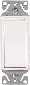 Eaton Wiring Devices 7500 Series 7511W-BOX Rocker Switch, 15 A, 120/277 V, SPST, Lead Wire Terminal, White, 1-Pole