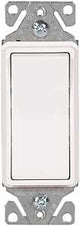 Eaton Wiring Devices 7500 Series 7511W-BOX Rocker Switch, 15 A, 120/277 V, SPST, Lead Wire Terminal, White, 1-Pole