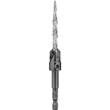 DEWALT DW2570 Drill Bit, 7/32 in Dia, 1-3/8 in OAL, Countersink, Spiral Flute, 4-Flute, 1/4 in Dia Shank, Hex Shank